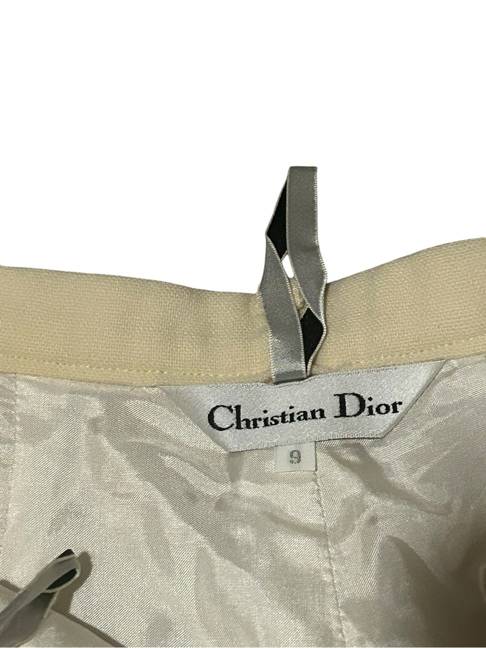 Vintage Christian Dior Tailored Trousers Beige - Picture 3 of 6